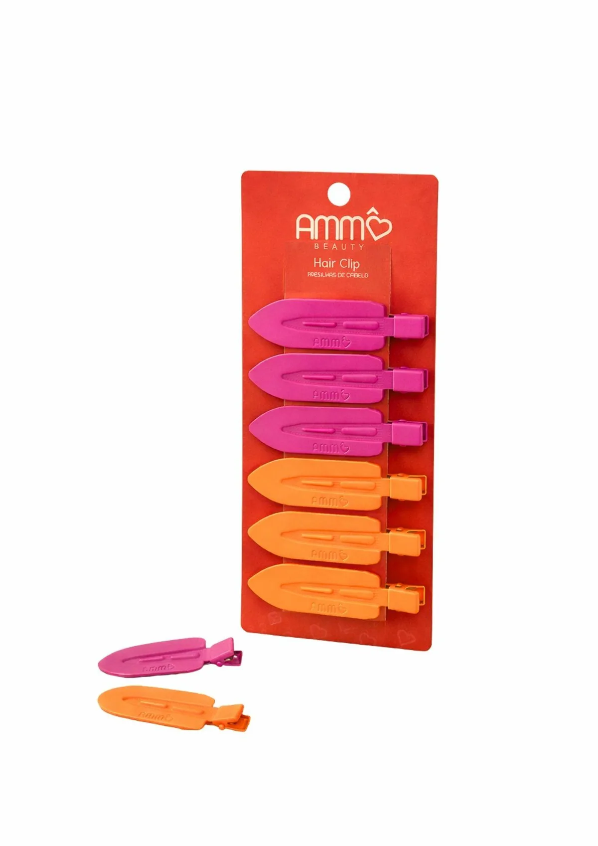 Hair Clip — kit com 6 presilhas de cabelo